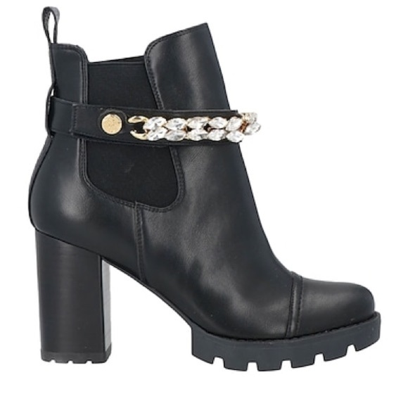 GUESS Ankle Boots with Chain Detail Ankle Strap in box - Picture 1 of 12